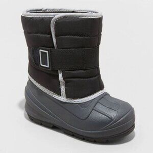 Cat & Jack Toddler Dane Black Winter Thermalite Snow Boots: Size 9